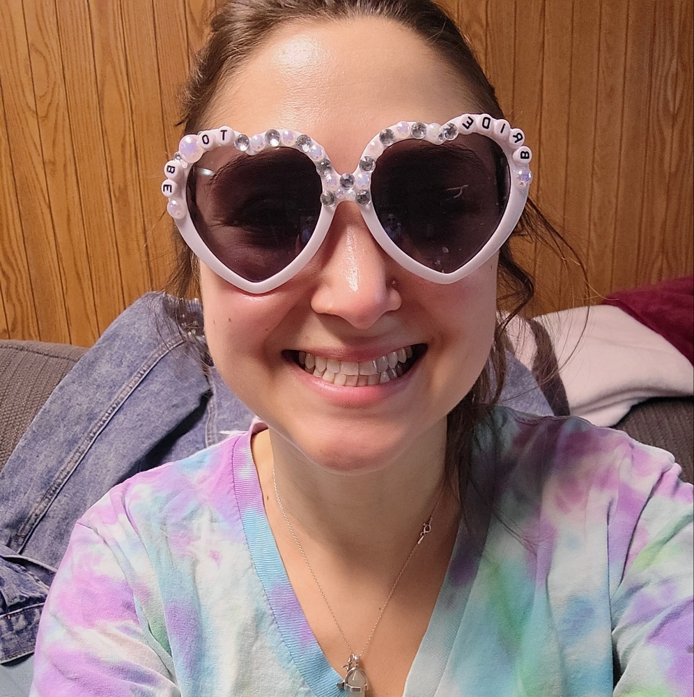 Handmade bridal sunglasses - Picture 5 of 6